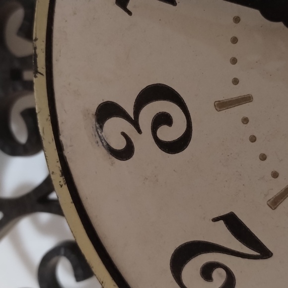 1950s Vintage General Electric GE Wall Clock Ornate Scroll Model 2151 Retro MCM - Picture 11 of 11